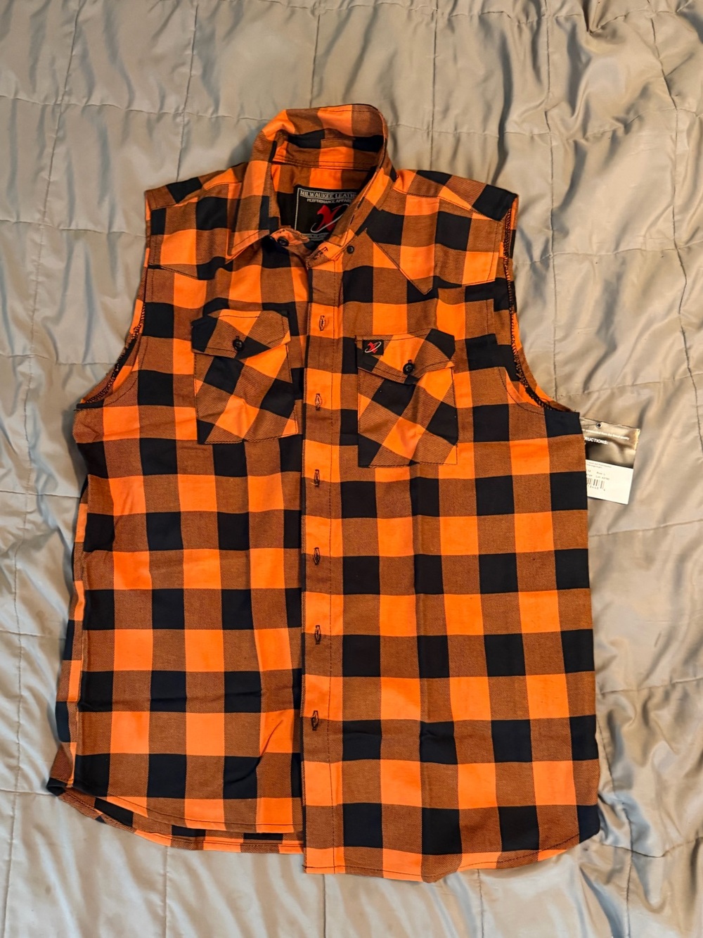 Milwaukee Leather Sleeveless Flannel